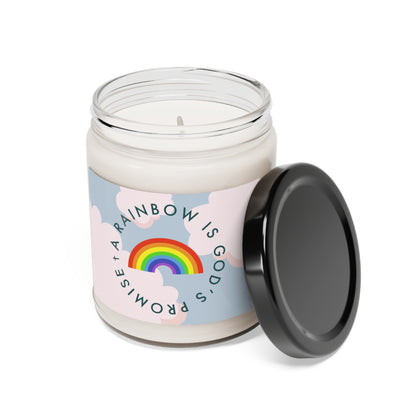 A Rainbow is God's Promise Scented Soy Candle, 9oz