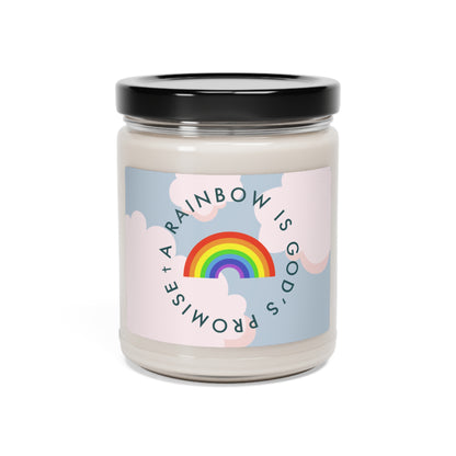 A Rainbow is God's Promise Scented Soy Candle, 9oz