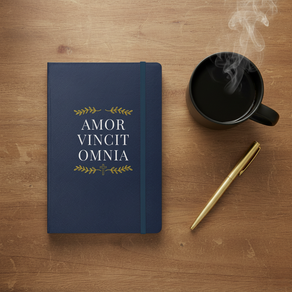 Amor Vincit Omnia Journal Hero - Top Down