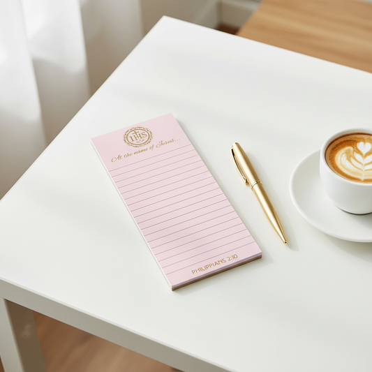 At the Name of Jesus Notepad Hero Image