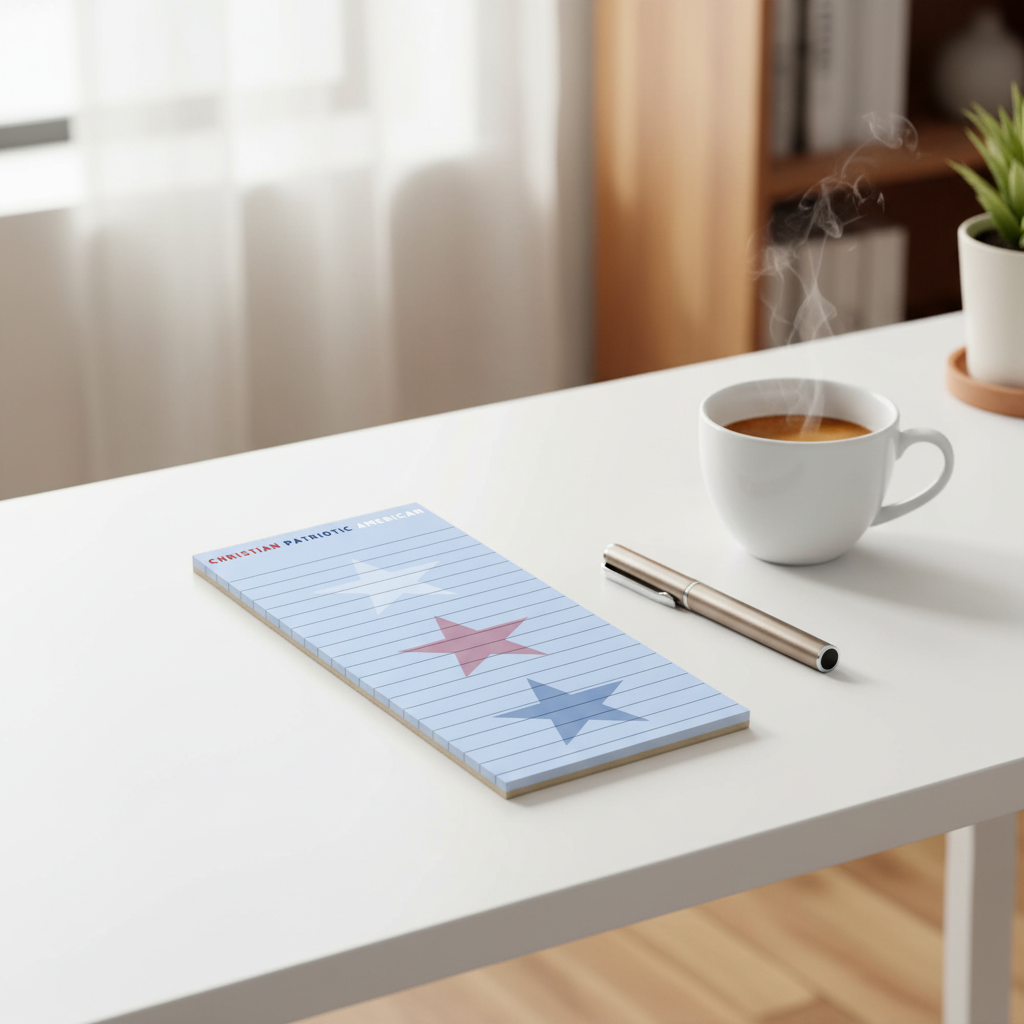 Christian Patriotic American Notepad Hero Image