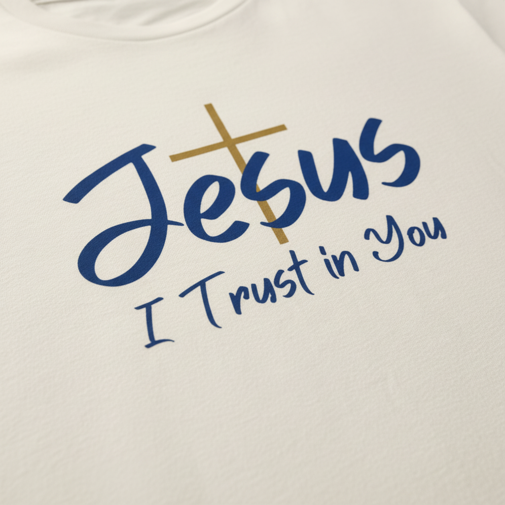 Close-up of navy and gold design