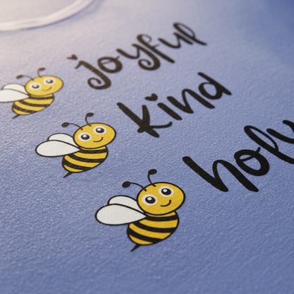 Closeup of bee design details