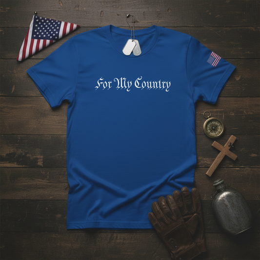 For My Country Unisex T-Shirt Styled Flat Lay