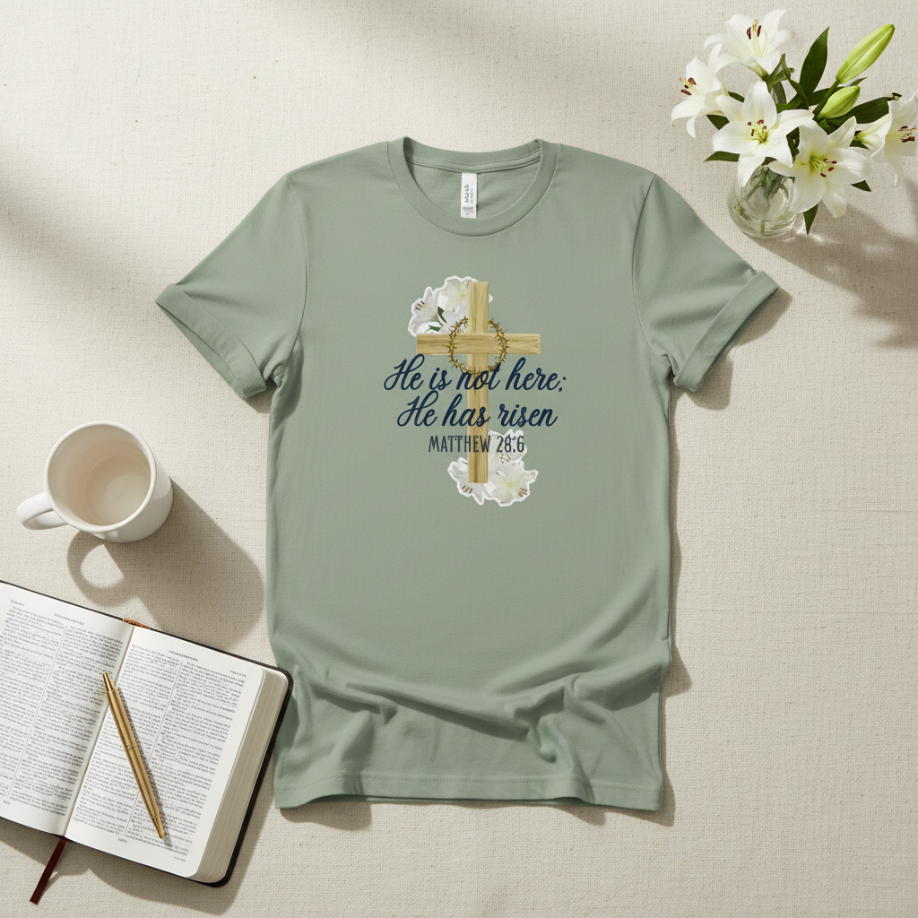 He is Not Here Flat Lay