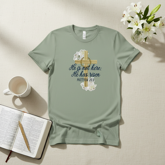 He is Not Here Flat Lay