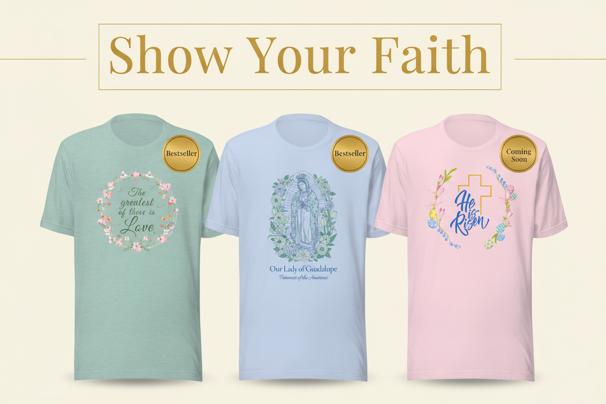 Hero banner with Show Your Faith headline