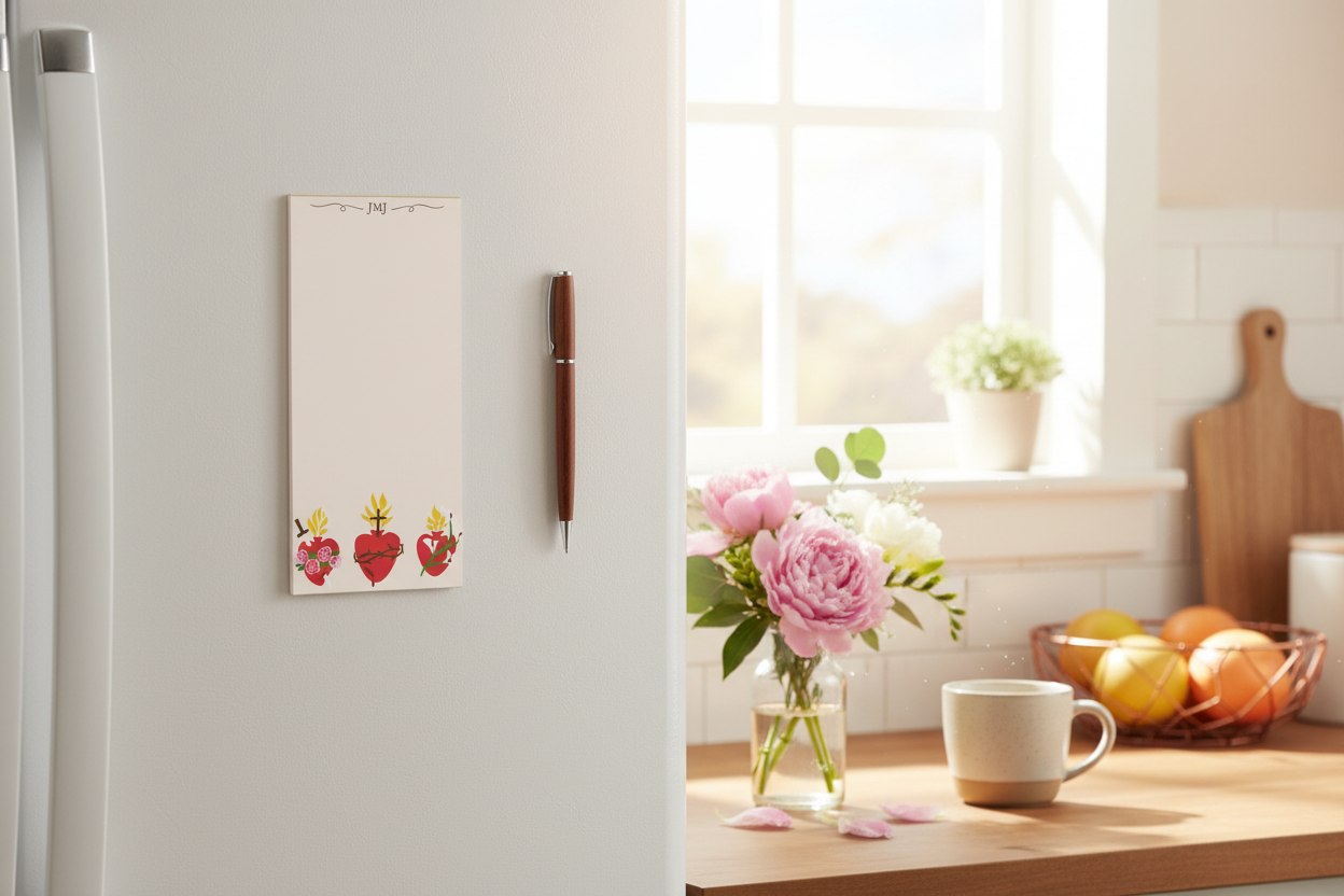 Holy Hearts Catholic Notepad Lifestyle