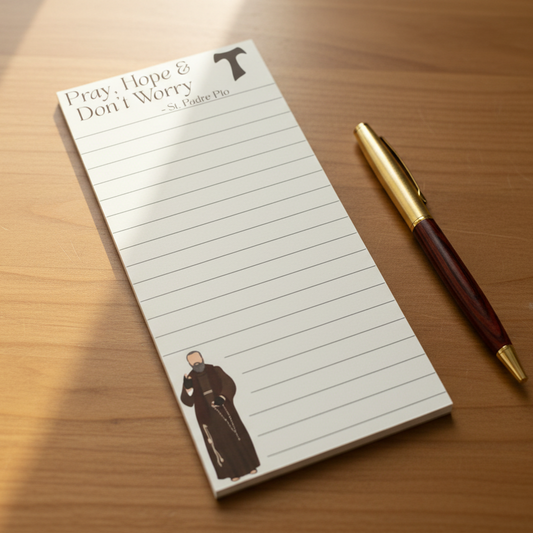 St. Padre Pio Catholic Notepad