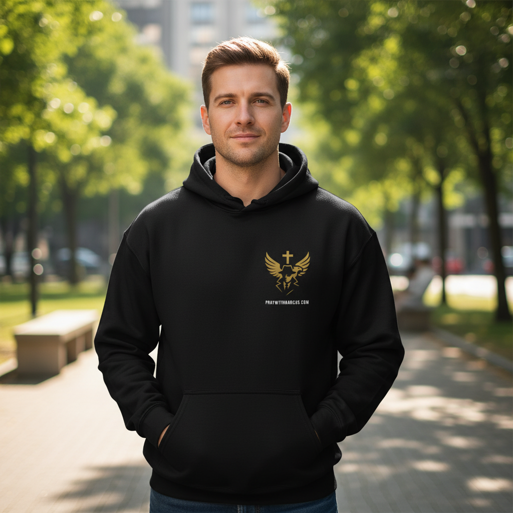 PrayWithMarcus Christian Hoodie Hero Image