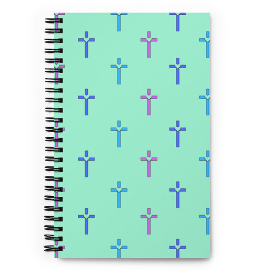 Pastel Cross Spiral Notebook