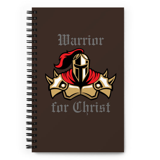 Warrior for Christ Spiral Notebook