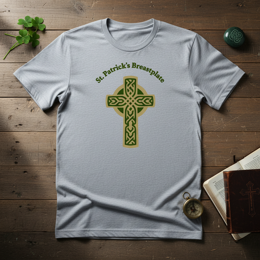 St. Patrick's Breastplate Unisex T-Shirt Front - Clean Flat Lay