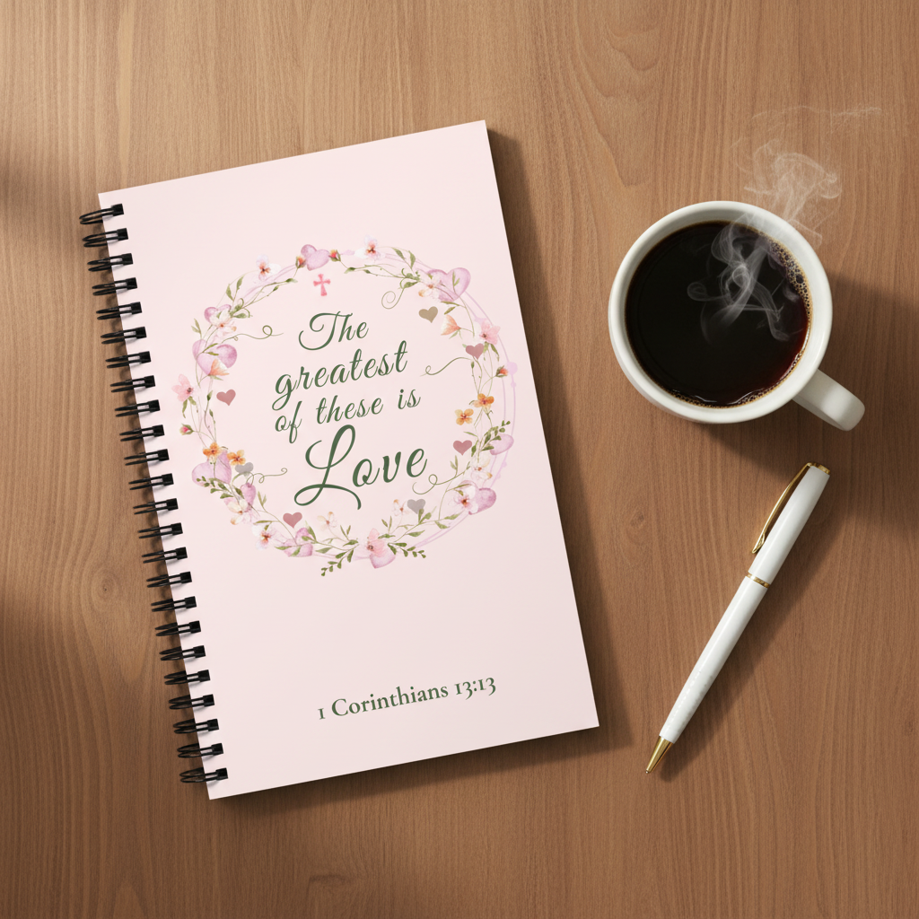 The Greatest of These is Love Journal Hero - Top Down