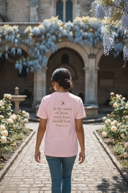 Woman in garden showing back design