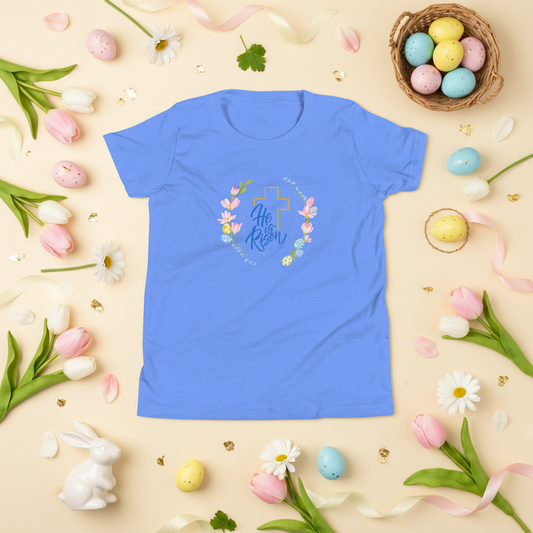 He is Risen Christian T-Shirt for Youth